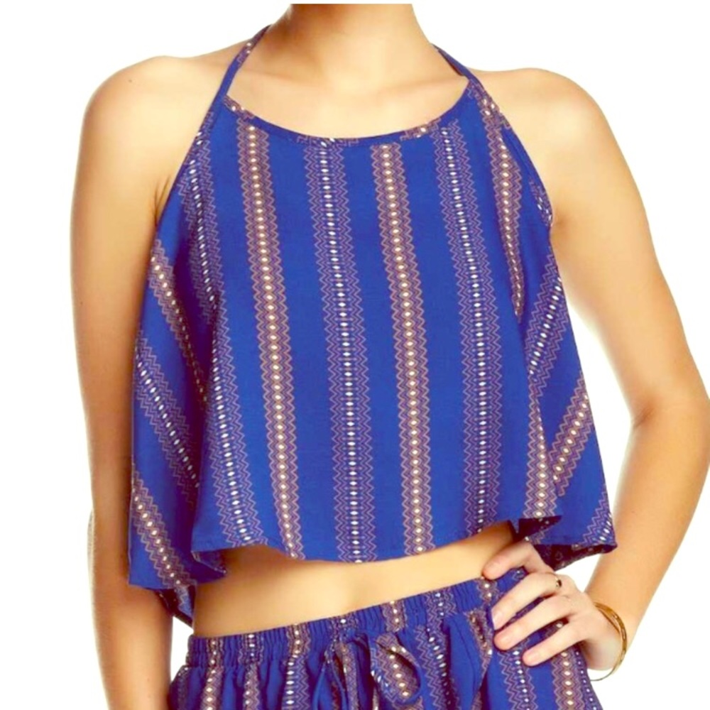 Amazing Printed Open Back Halter
